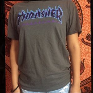 Thrasher blue purple grey shirt